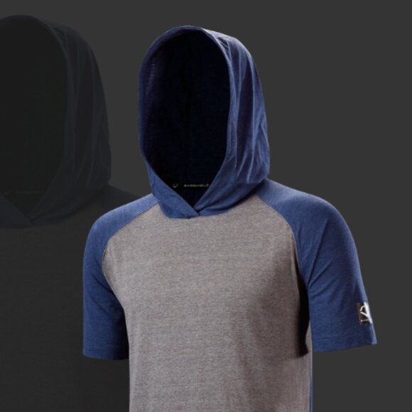 NWT YOUTH EVOSHIELD LIGHTWEIGHT SHORT SLEEVE HOODIE Size S - Picture 1 of 9